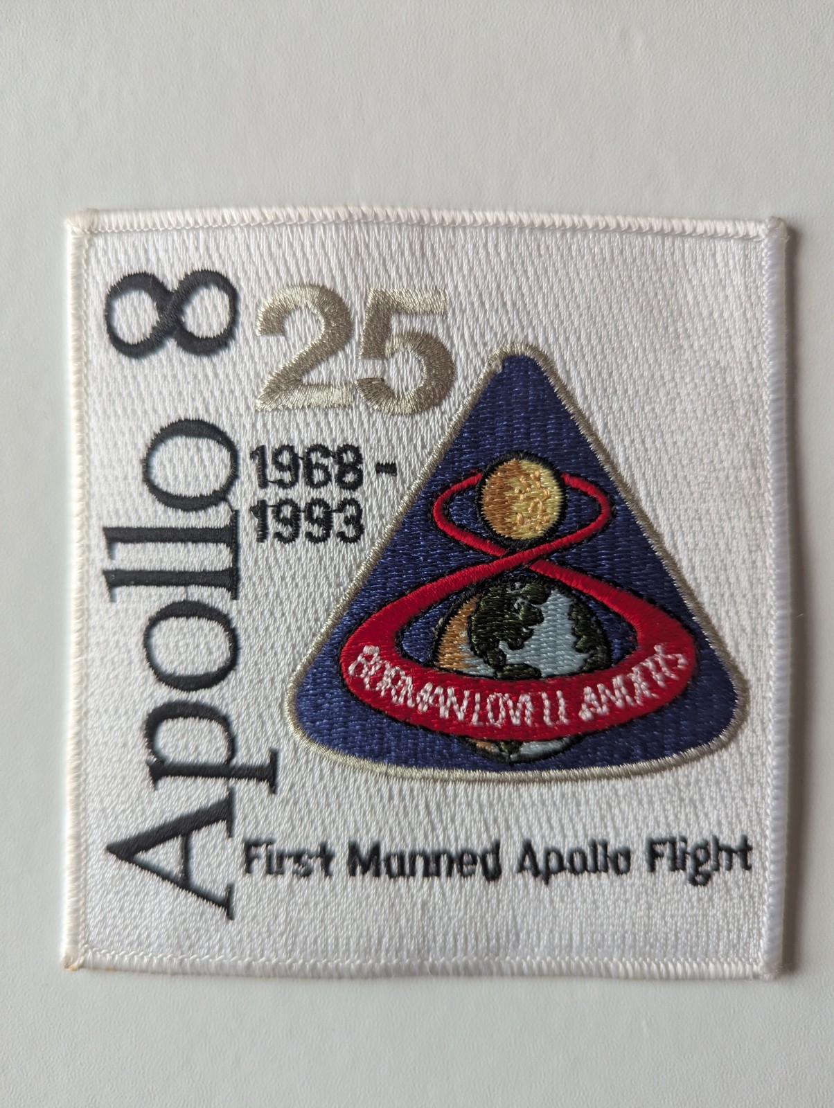 NASA Apollo 8 25 Year Commemorative Patch Emblems
