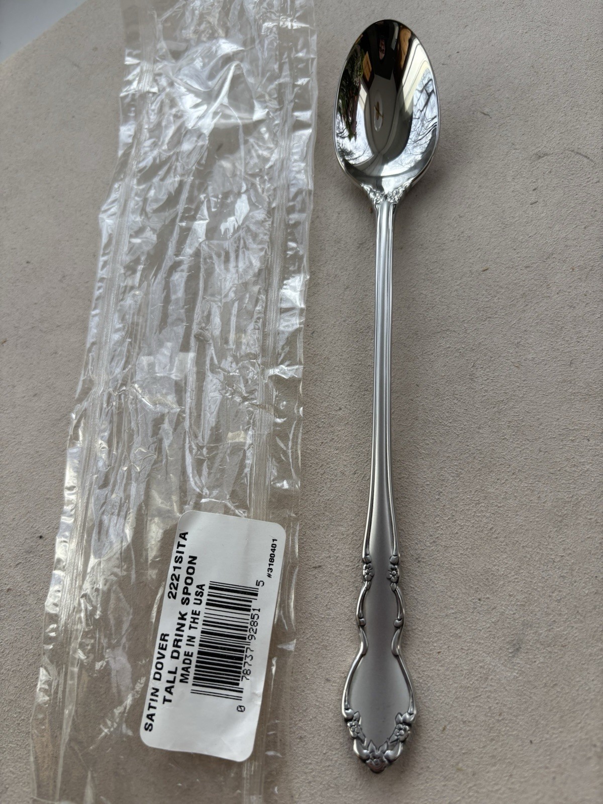 Oneida - SATIN DOVER - iced tea spoon NEW
