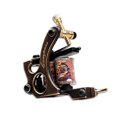TOP PRO LEVEL Compass Brass Tattoo Machine 2 gun Straight Shader Circle Liner