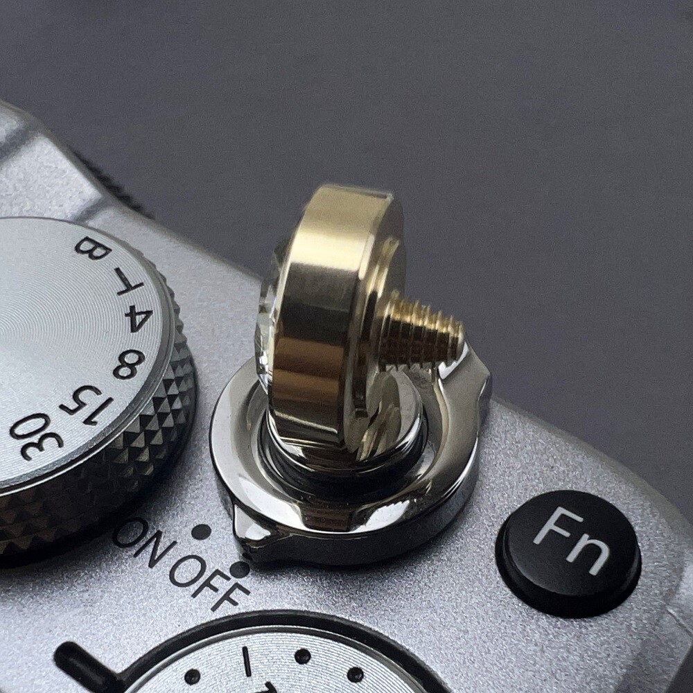 Threaded Shutter Button Rock Crystal Diamond Suitable for Fujifilm, Leica, Nikon