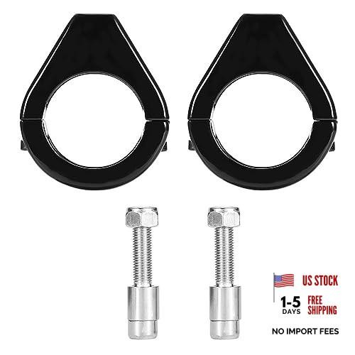 Motorcycle Modified Turn Light, 1 Mount Bracket Aluminium Alloy 41mm Fork Black