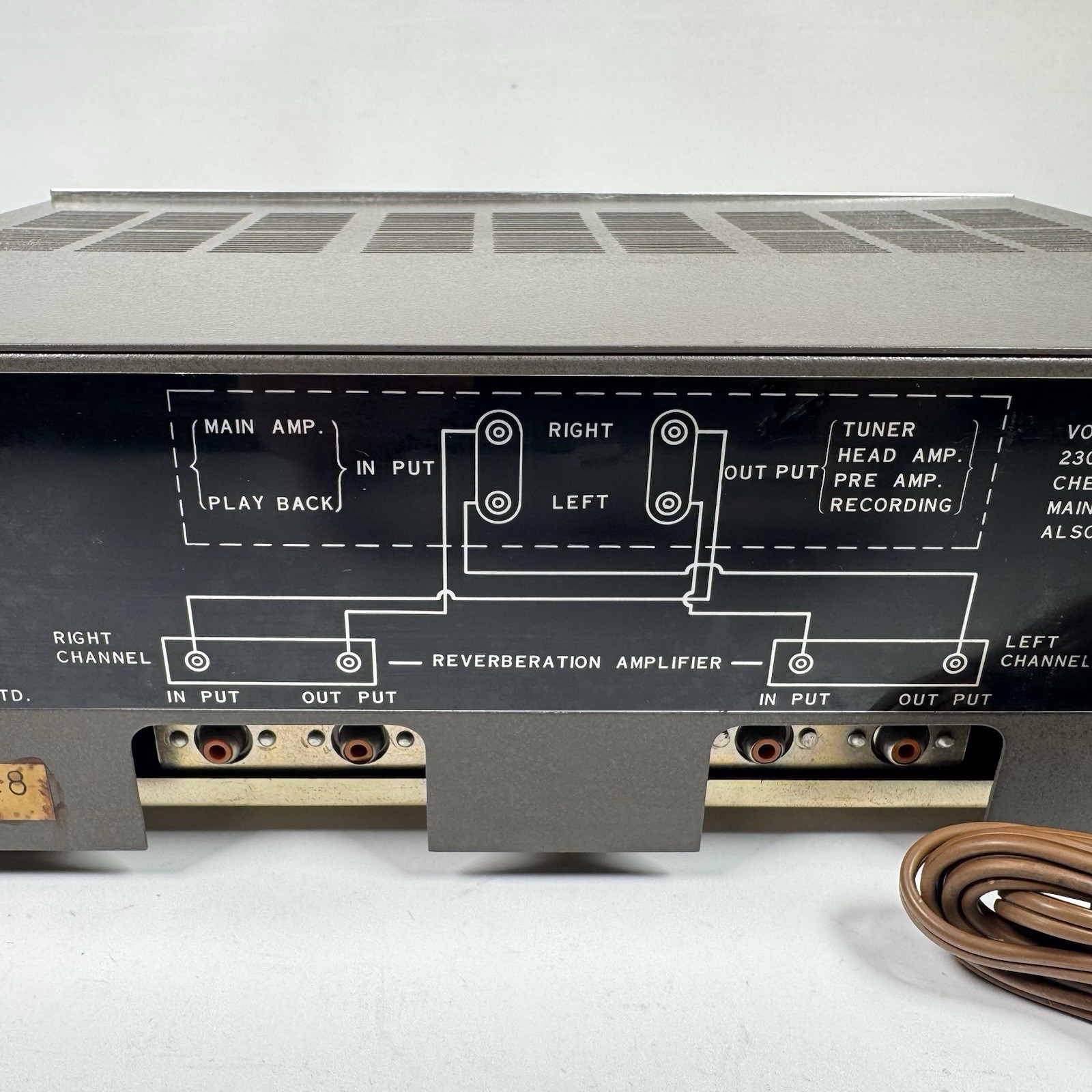 Nivico ECA-101E Reverberation Amplifier Powers On As Is Untested
