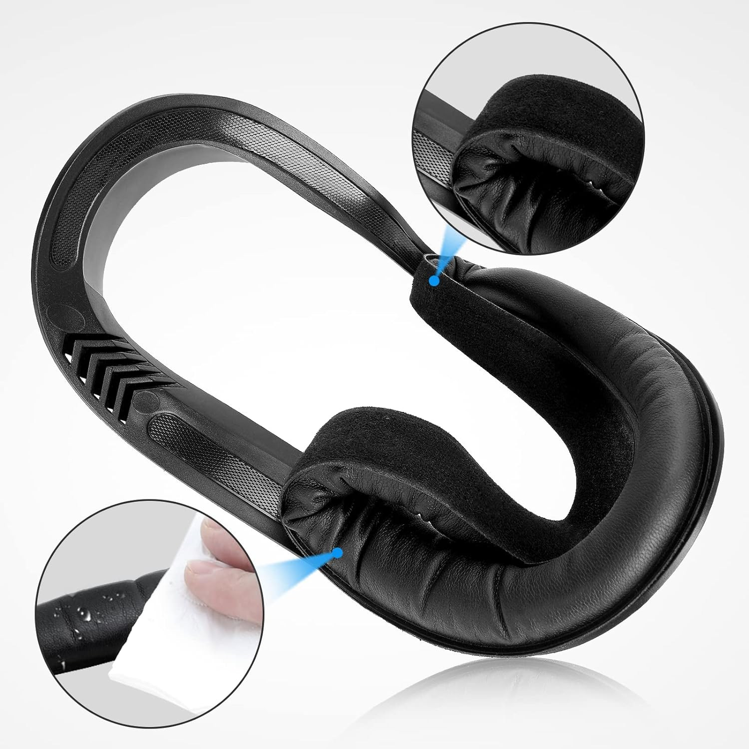 Facial Interface & Face Cover Pad for Oculus Quest 2, Sweat-Proof PU Foam Cushio