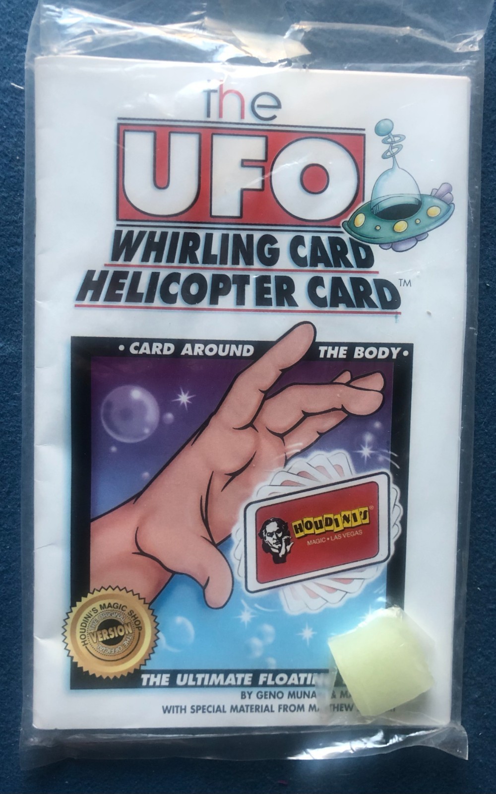Magic Trick UFO Whirling Helicopter Card Floating Playing Card Trick New