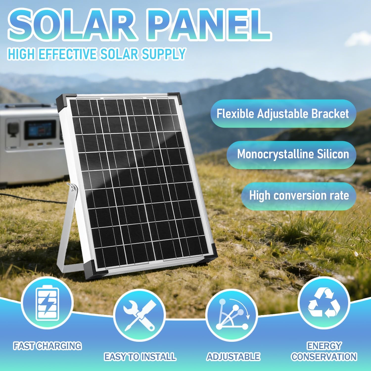 Hoysicy 20W Solar Panel Kit