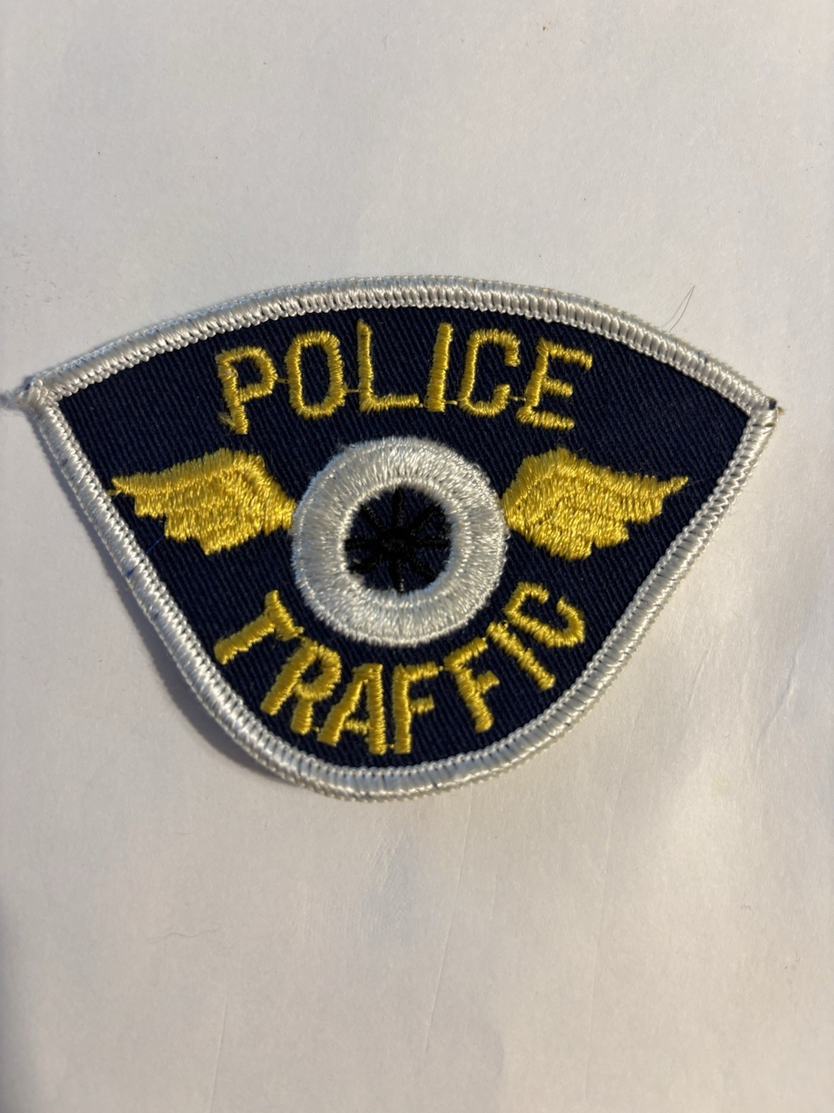 Police Department Motorcycle Traffic Enforcement Unit Wings & Wheel Patch