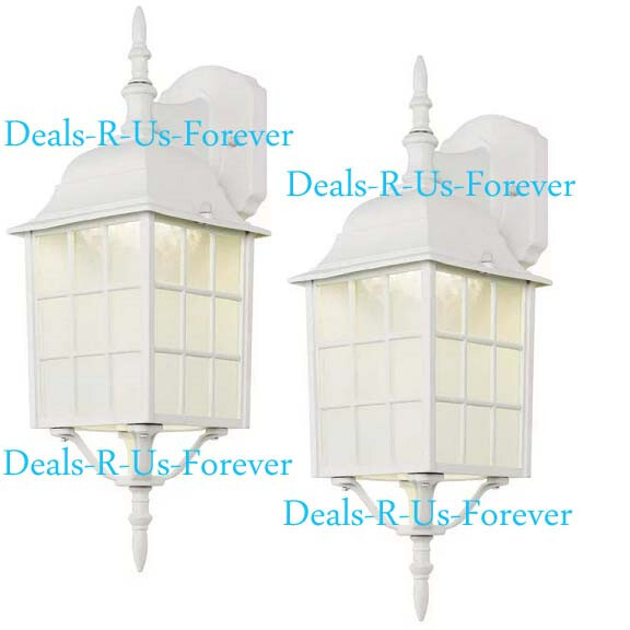Lot of 2 Hampton Bay Outdoor Exterior LED Wall Lanterns /Fixtures