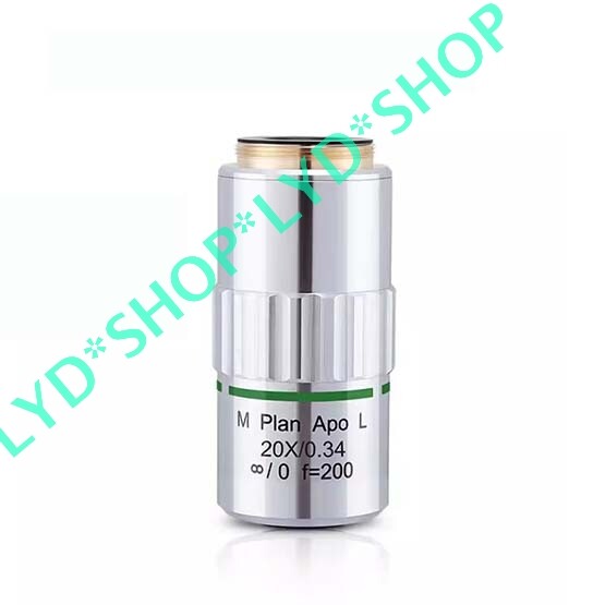 1pc New M Plan Apo L 20X/0.34 ∞/0 f=200 Objective Lens OEM Substitute
