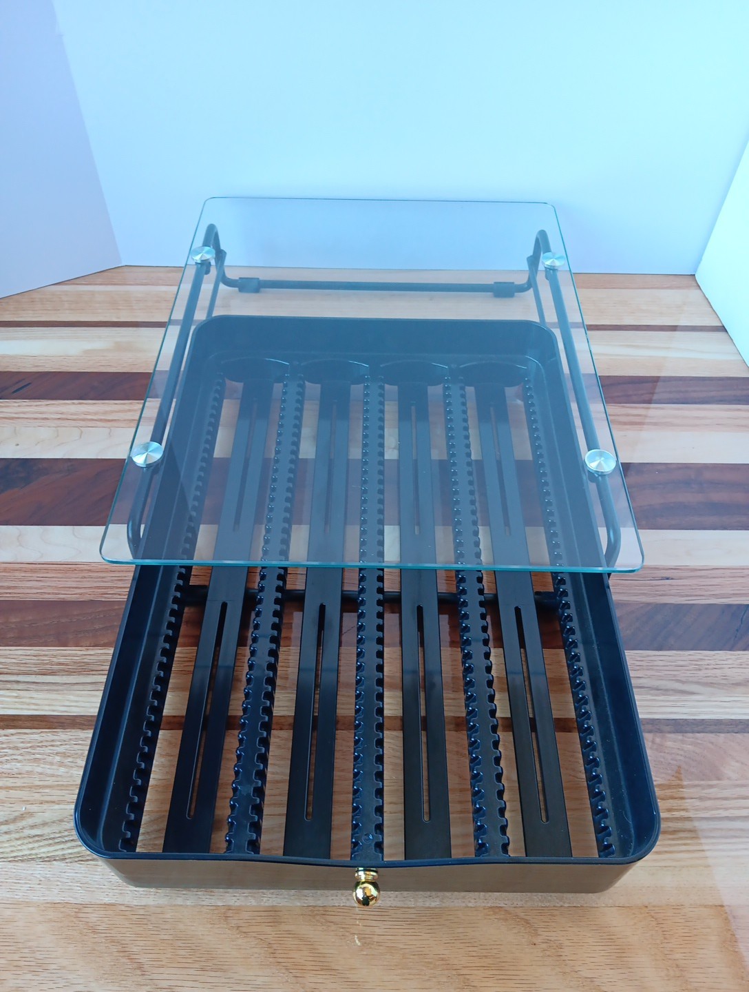 Keurig K-Cup Coffee Pod Drawer Storage Organizer Holder Tempered Glass Platform