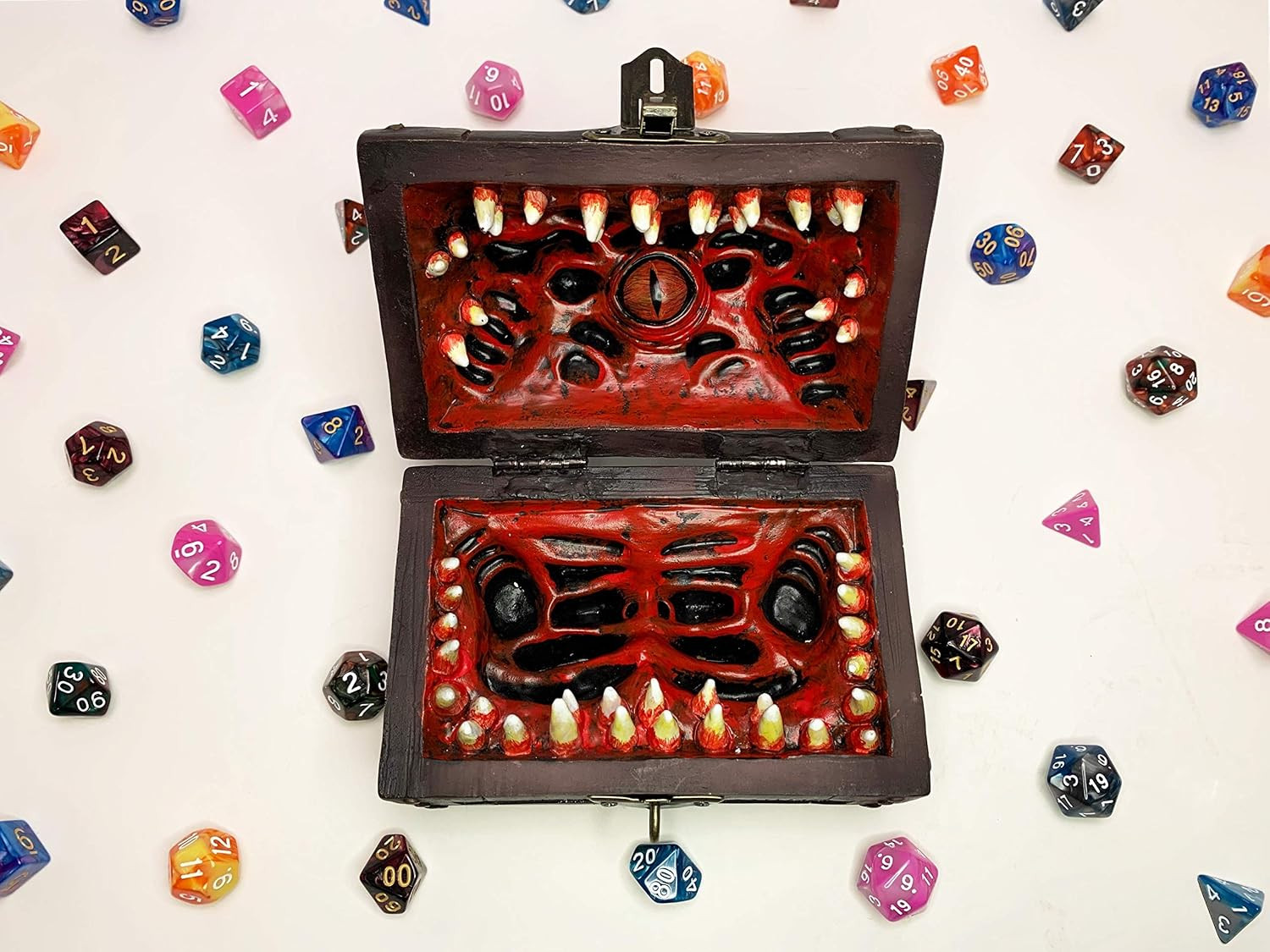 Mimic Dice Chest Storage Box | Holds 4 Polyhedral Sets (Reg) | Mimic Dice Chest