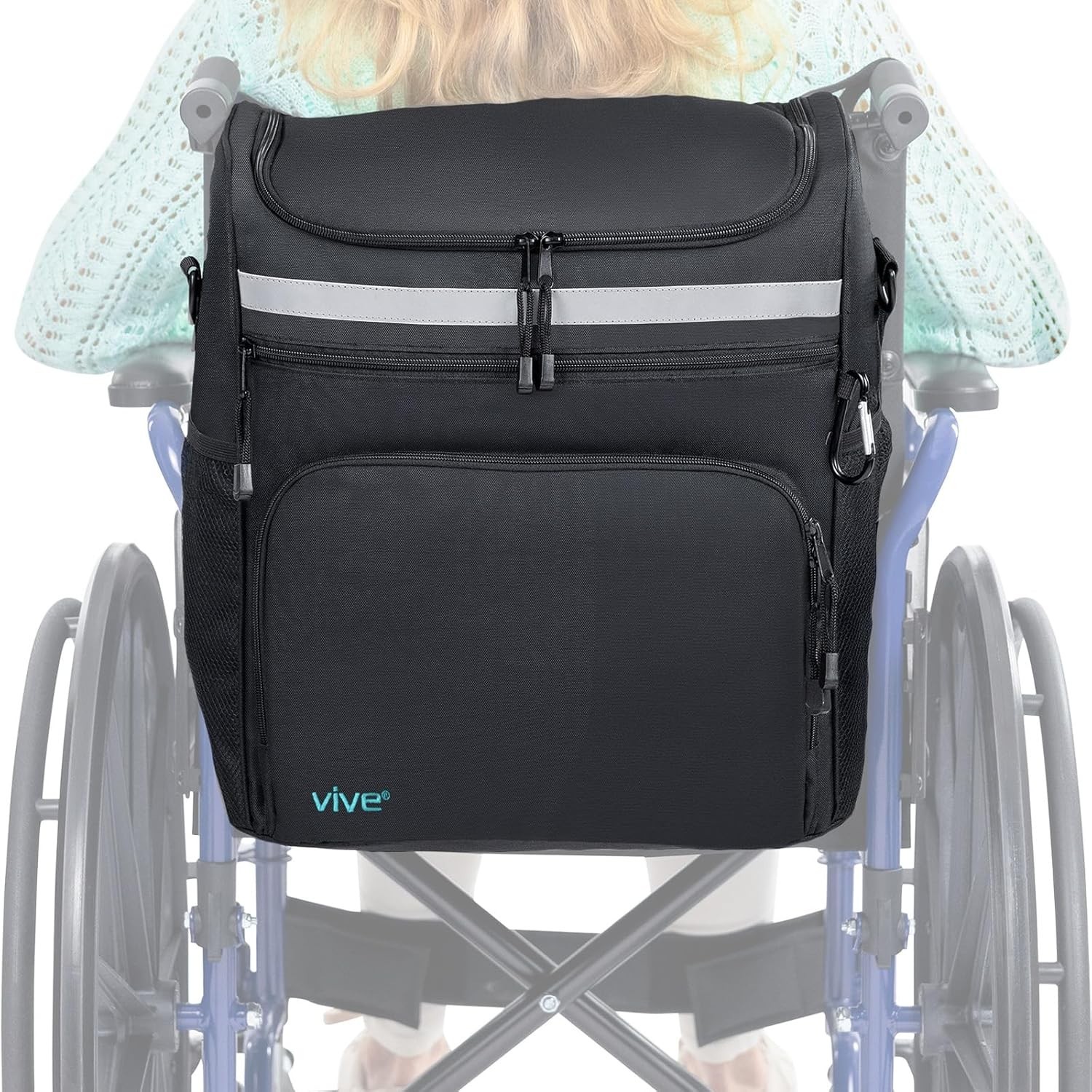 Wheelchair Backpack Seniors Wheel Chair Bag Storage & Accessories Basket