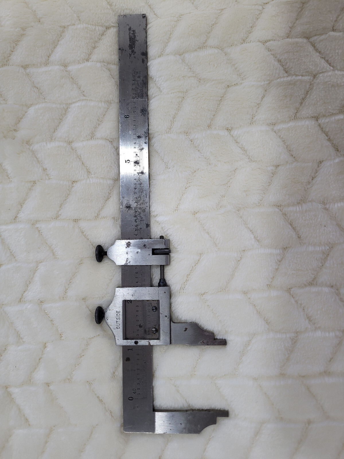 Vintage L.S. Starrett No. 122 6” Vernier Caliper Machinist Tool