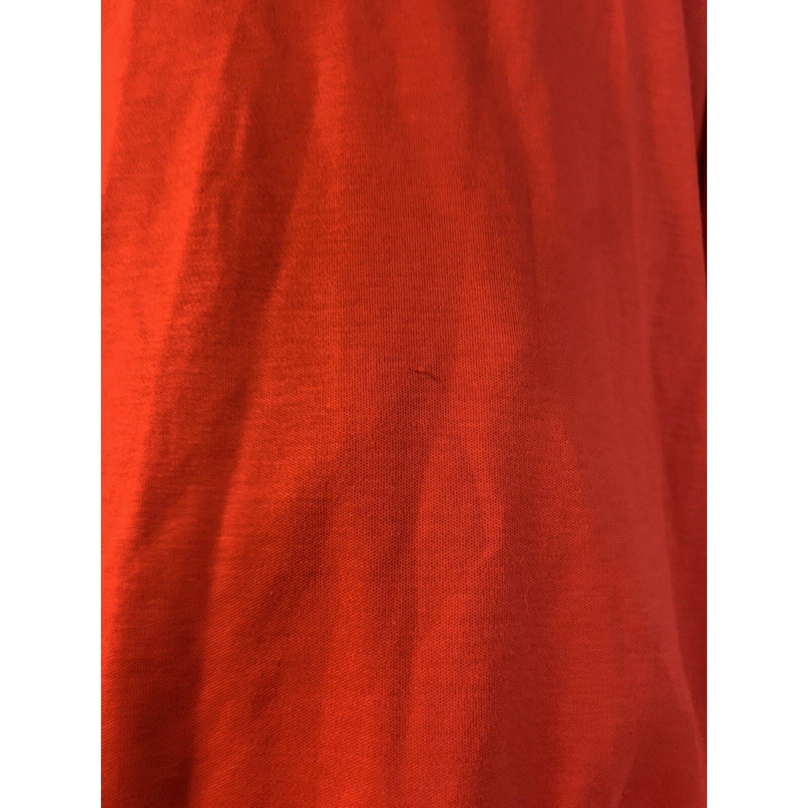 Apple red uniform shirt embroidered logo worker uniform unisex small