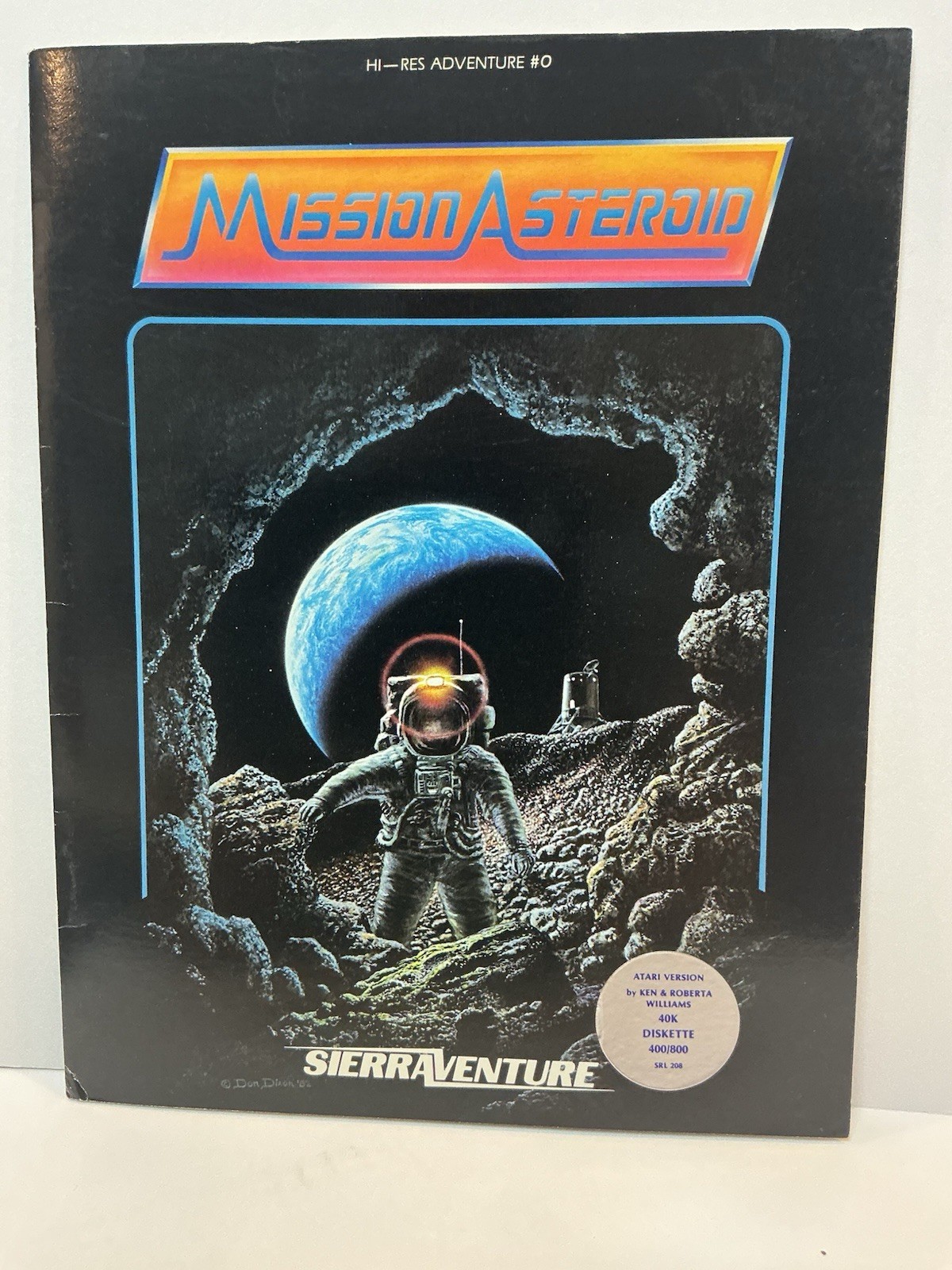 Mission Asteroid by Sierra On-Line for Atari 400/800 Hi Res Adventure #0