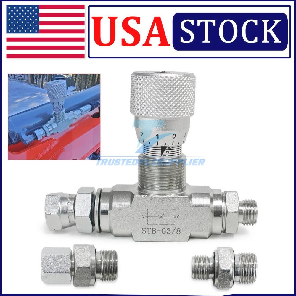 3/8" L08 -Hydraulic Flow Control Valve - STB-G3/8 - Mini Excavator - AGT