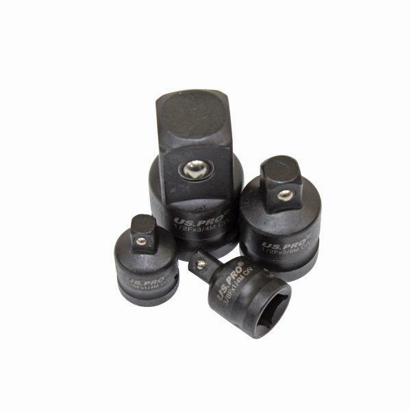 US PRO Impact Socket Adaptor Set 1/4" 3/8" 1/2" 3/4" Drive step up/down reducer
