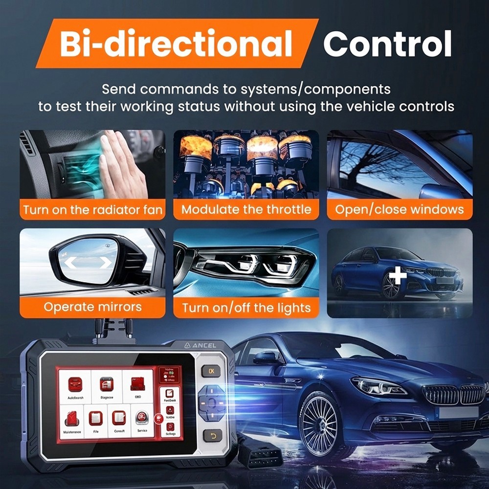 FX6100 Car Scanner OBD2 Bidirectional All Systems Diagnostic Tool FCA AutoAuth