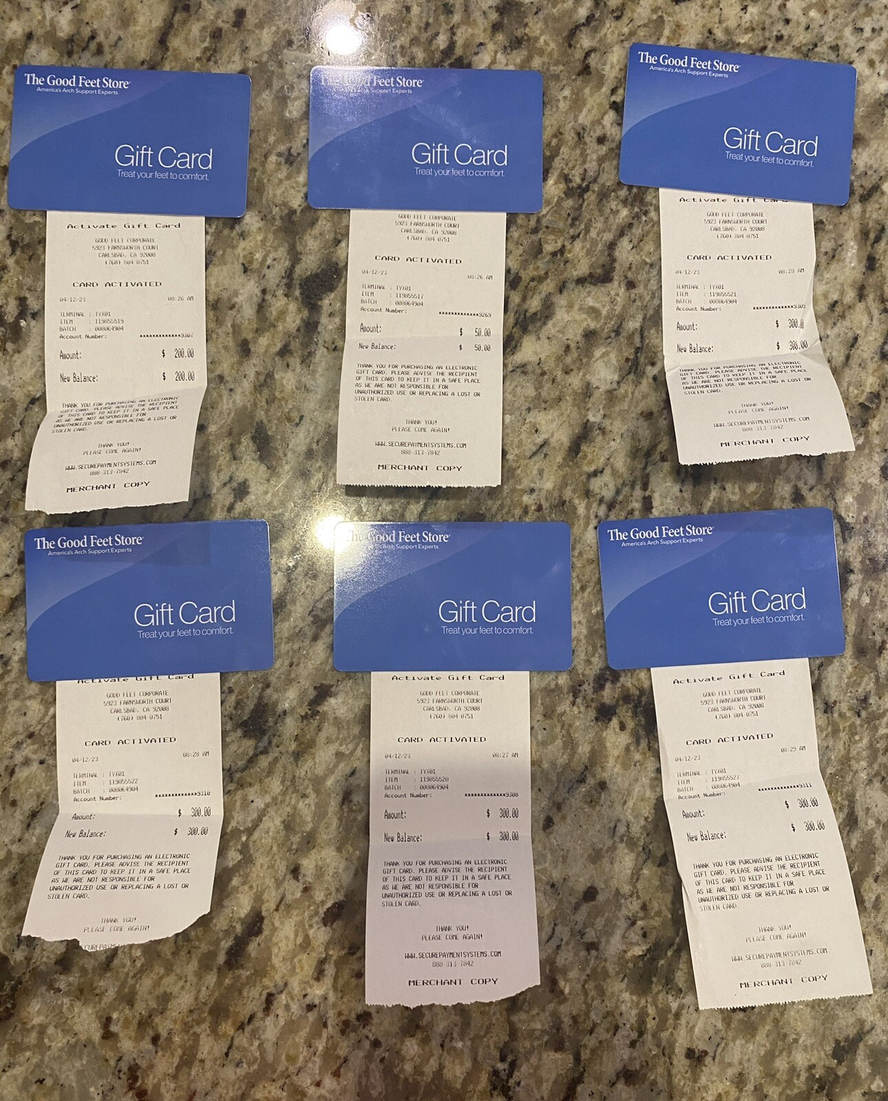 The Good Feet Store Gift card