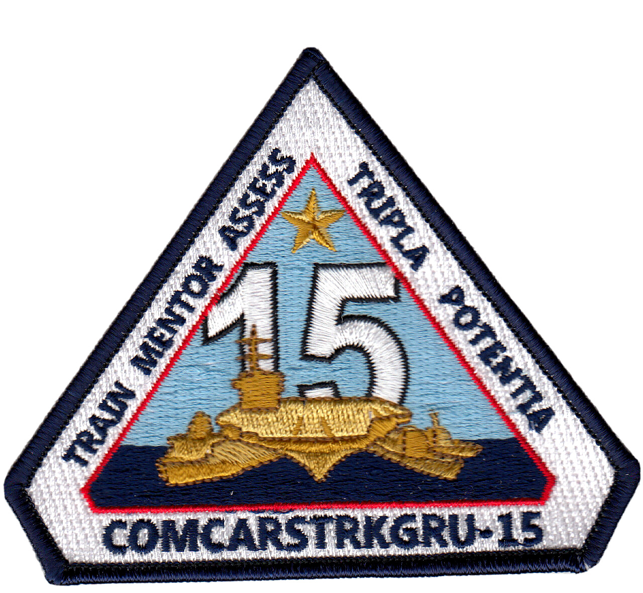 COMCARSTRKGRU-15 COMMAND CHEST PATCH