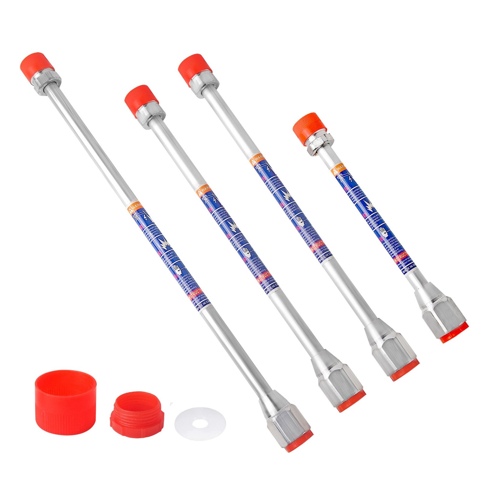 4 PCS Airless Paint Sprayer Extension Pole, 3 Size | Aluminum, 8 Inches, 2 PCS x