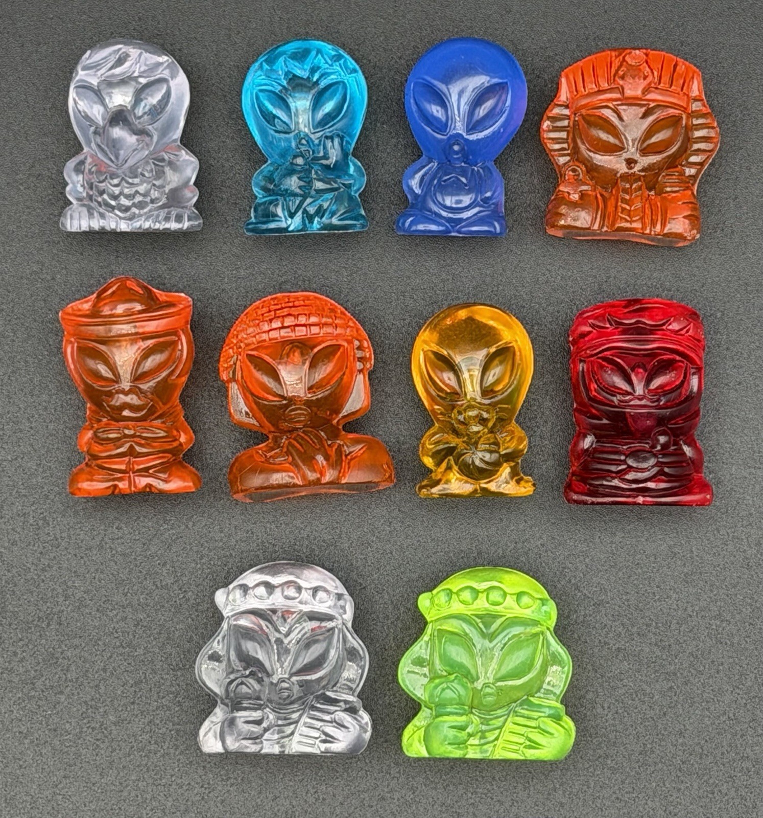 Gogo’s Crazy Bones Magic Box Aliens Lot of 10 Damaged Figures – See Photos