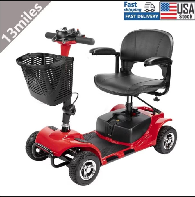 2025 4 Wheels Mobility Scooter Power Wheelchair Folding Electric For  Travel