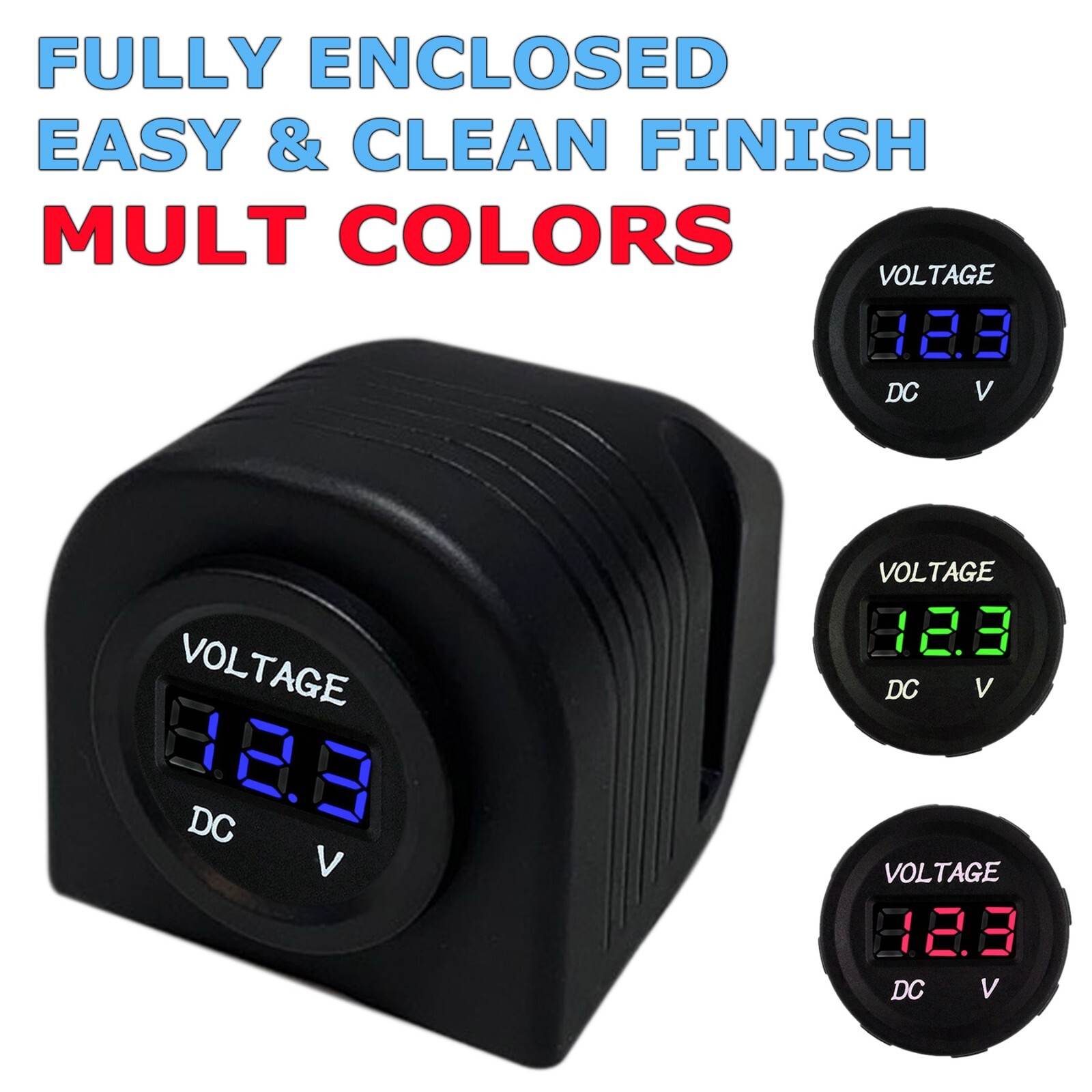 Waterproof CAR Battery Meter DC 12V Voltmeter LED Digital Display Voltage Gauge