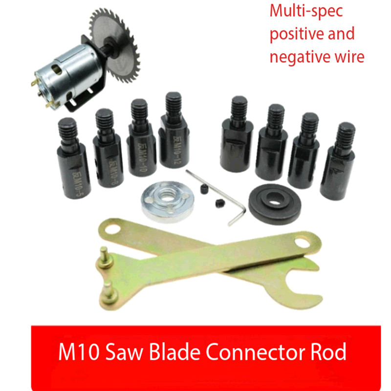 M10 Shaft Connecting Rod Adapter for Bench Grinder and Angle Grinder Motor