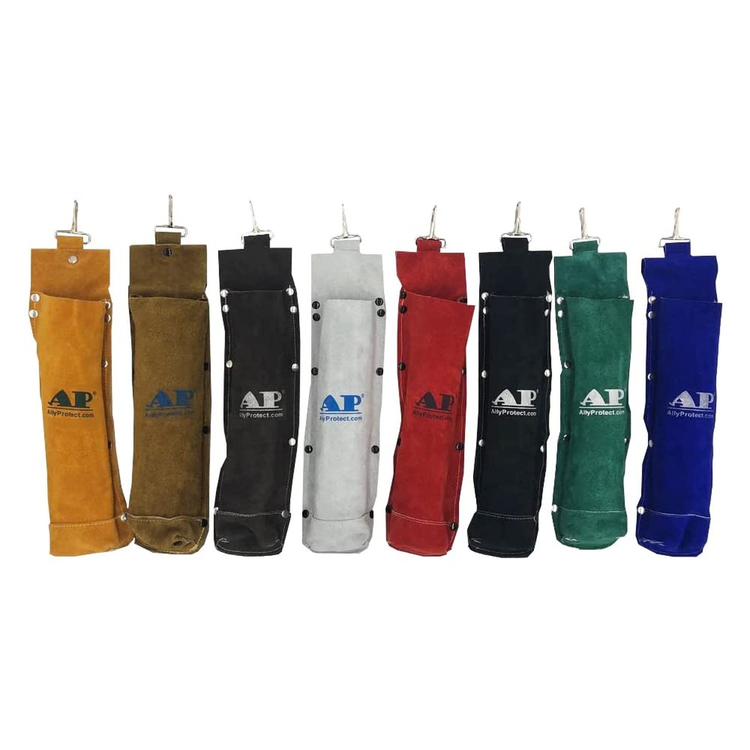 Welding Rod Bag, AllyProtect Split Cowhide Leather Electrode Pouch Flame Resi...