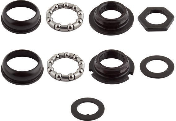 SUNLITE  BICYCLE 1 PIECE HEX 24tpi SILVER 65mm BOTTOM BRACKET CUP SET w/Bearings
