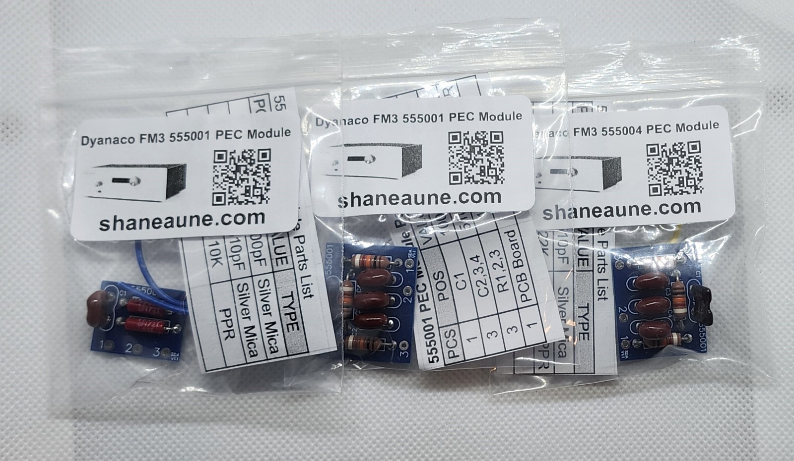 Dynaco FM3 2X 555001 & 555004 PEC Modules - Assembled - No Tariff
