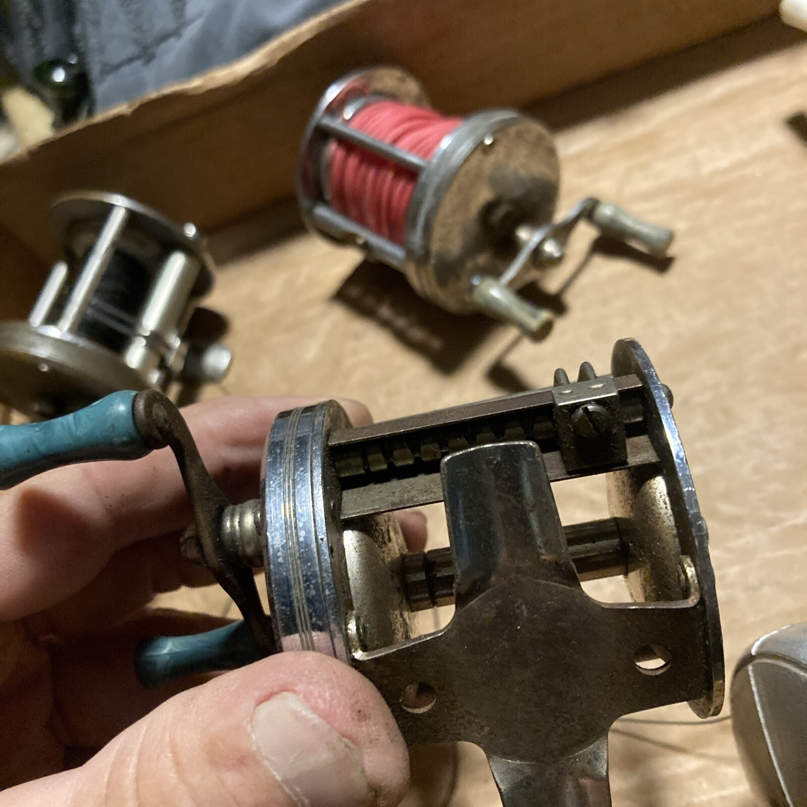 Vintage fishing reels