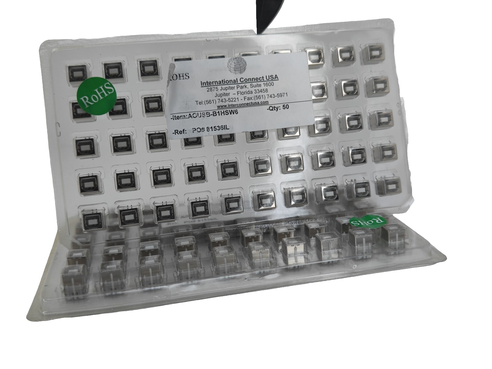 *Lot of 50* ON SHORE TECHNOLOGY AOUSB-B1HSW6 / USBB1HSW6