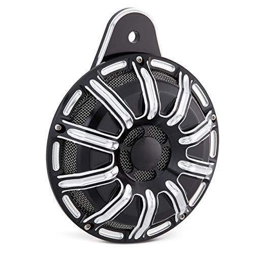 Motorcycle CNC Horn Cover Fit for Harley 1991-2017 Big Twin Black