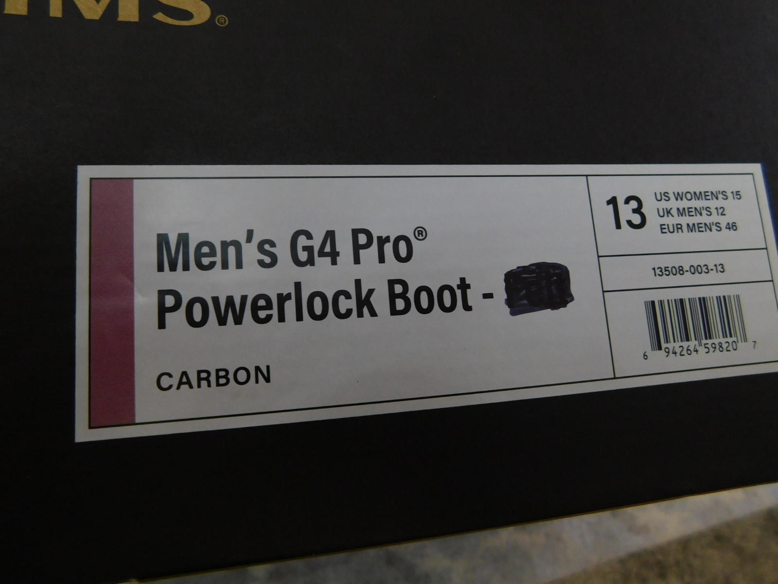 Simms G4 PRO Powerlock Wading Boots - Vibram® Sole SIZE 13