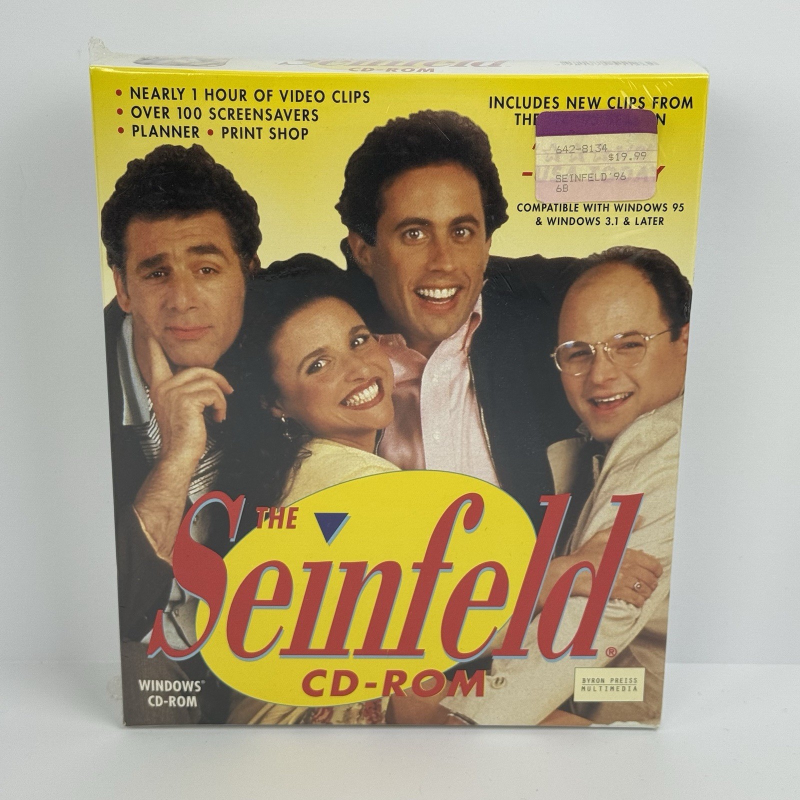 Brand New Sealed Rare 1995 Big Box The Seinfeld PC Windows CD-ROM Byron Preiss