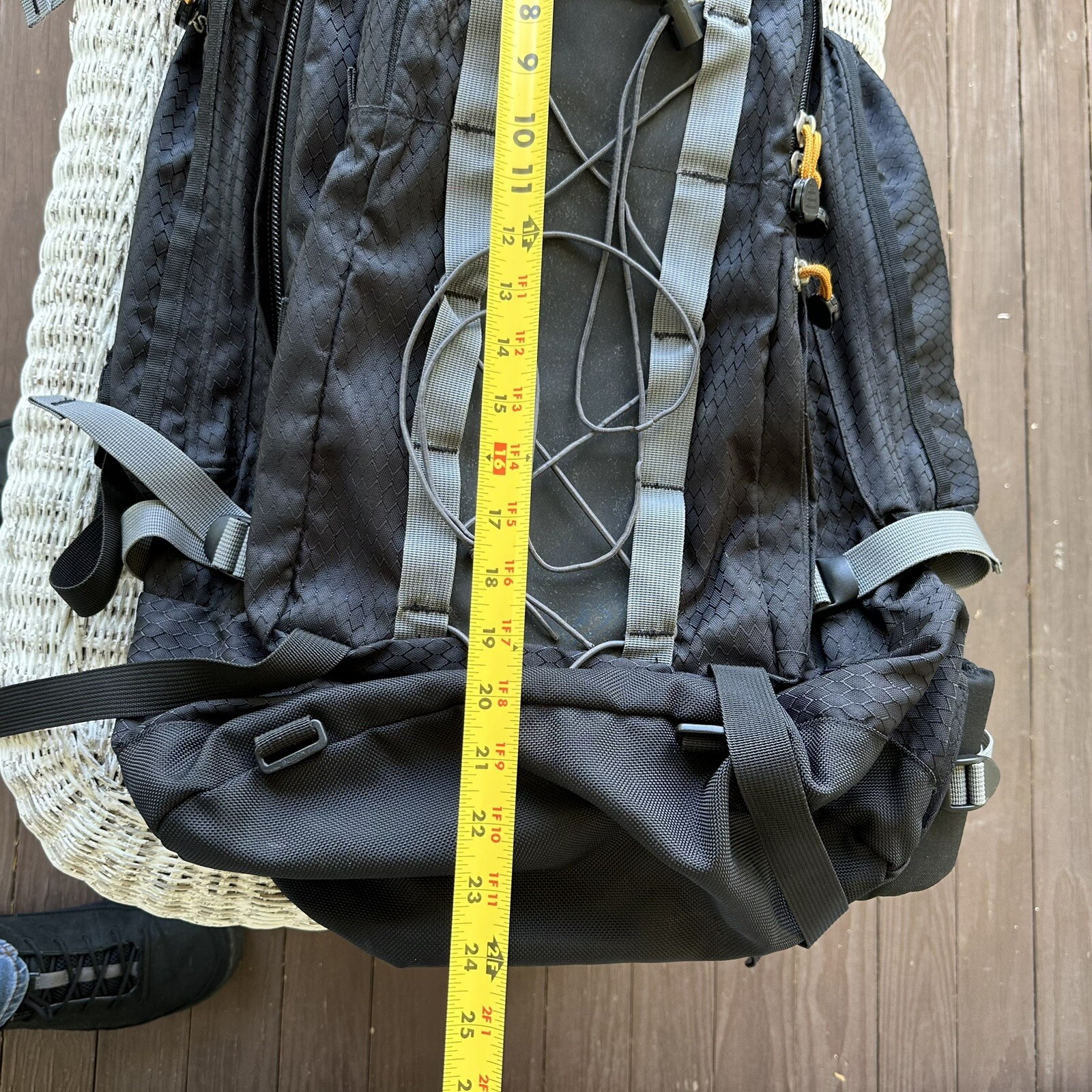 Vintage Jansport Extremist Internal Frame Backpack Hiking Camping Black