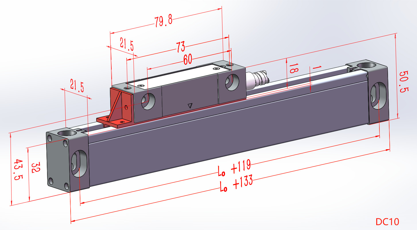 Linear Scale,Optical Glass Slim Sensor,High Accuracy,5um,US Store Free Shipping