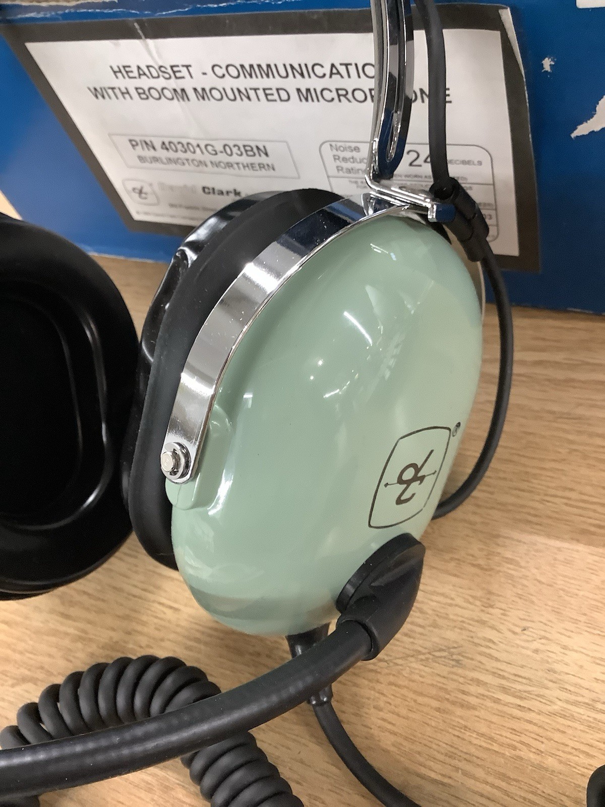 David Clark Aviation Headset W/ Microphone 40301G-03BN