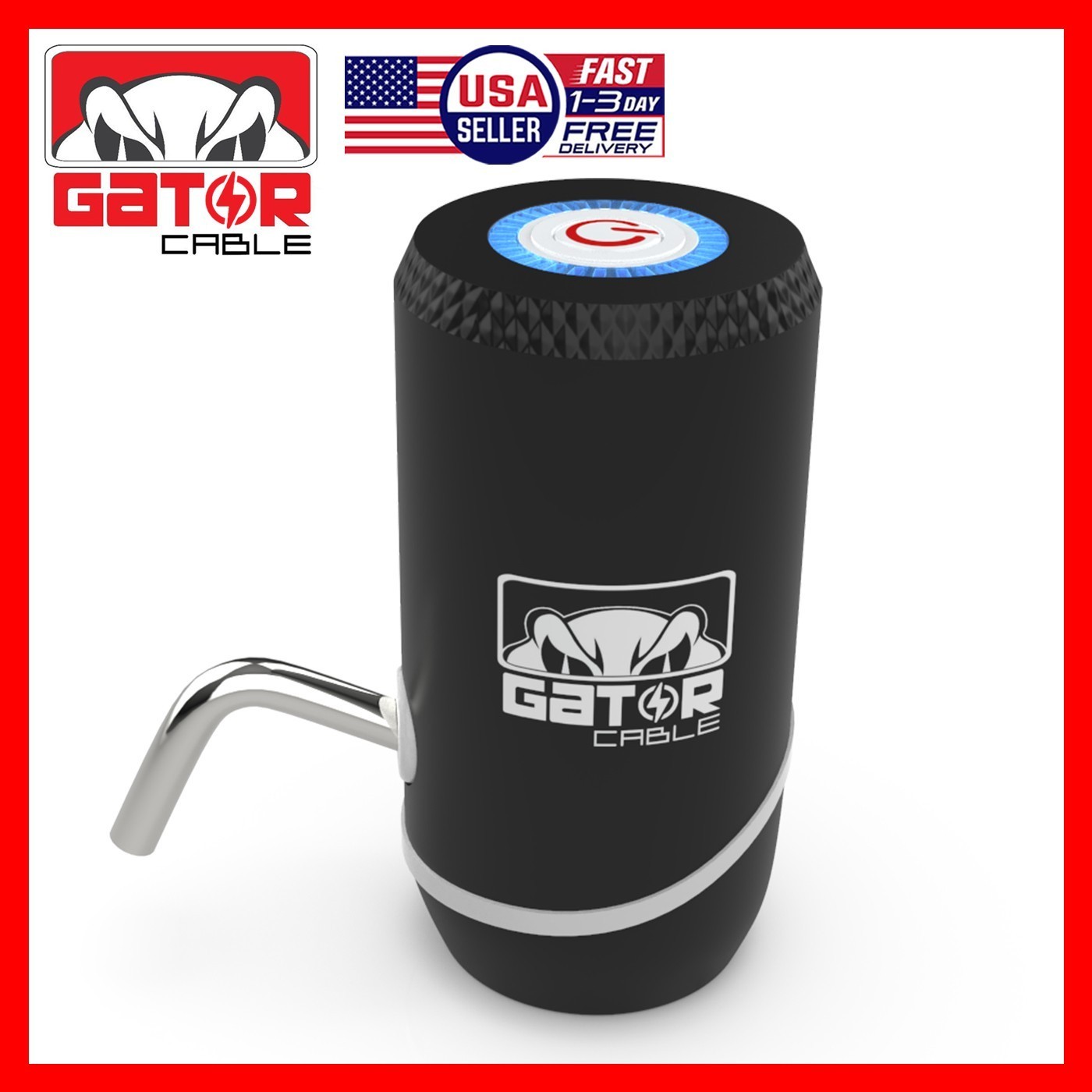 Water Bottle Pump Dispenser Automatic Switch Electric 5 Gallon USB Rechargeable