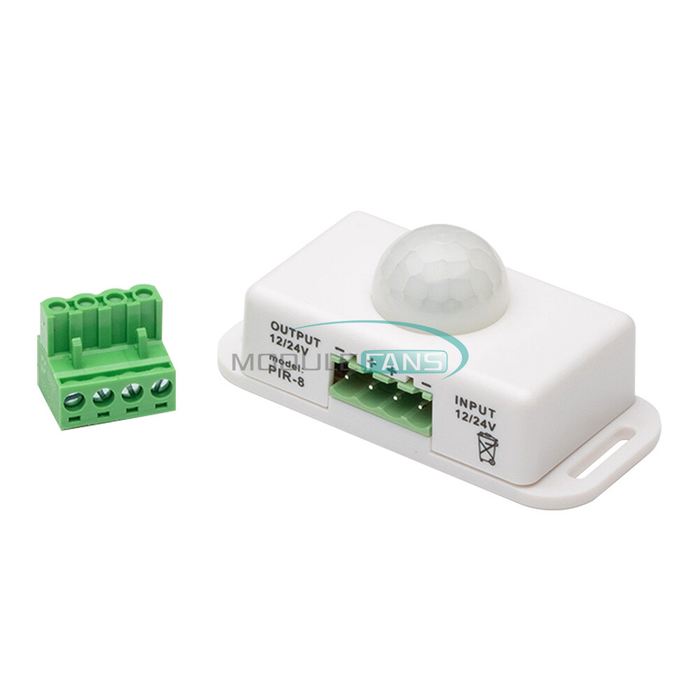 DC 12V-24V 8A/6A Automatic Adjustable Infrared PIR Motion Sensor Switch Module