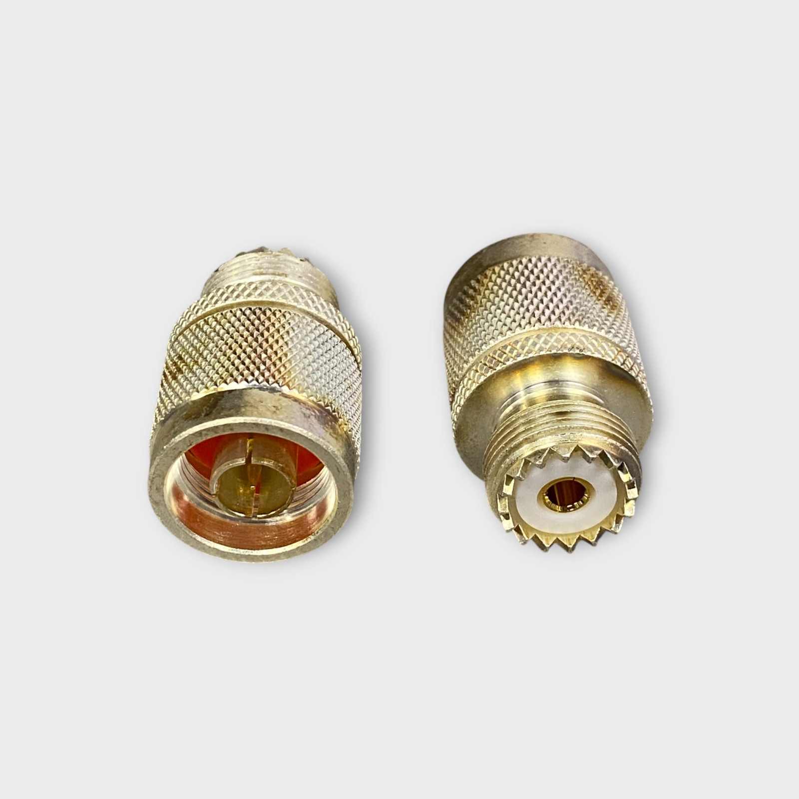 N Type Male to UHF Female Connector (Lot of 2) - New/Blem - Free Shipping