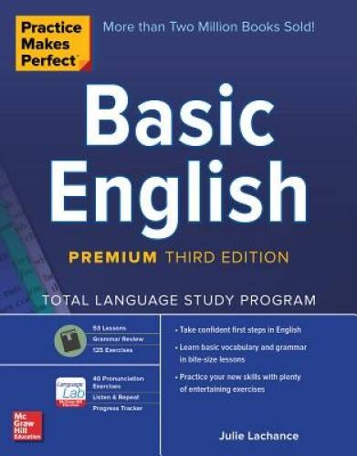 Practice Makes Perfect: Basic English, Premium Third Edition - VERY GOOD