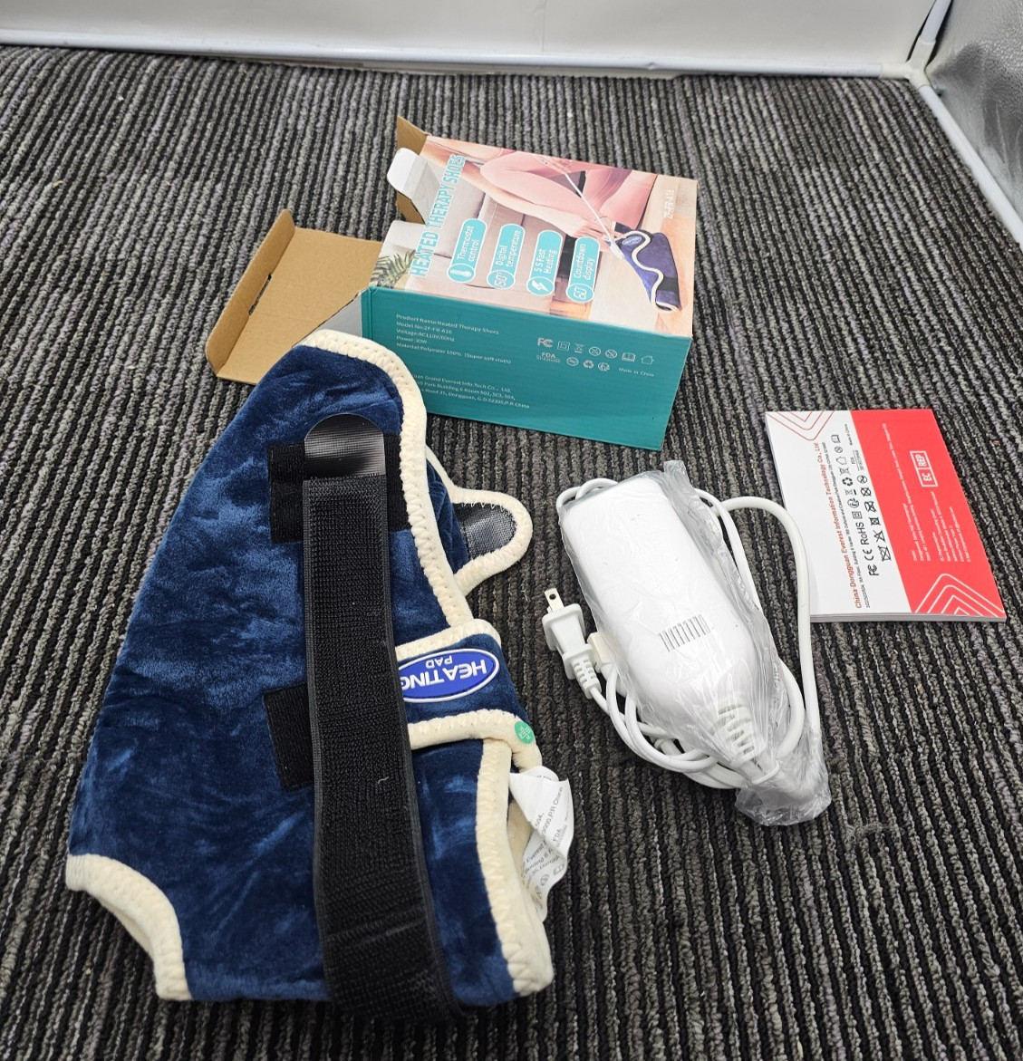 ZF-FR-A16 Ankle/Toe/Foot Warmer Full Coverage Heated Foot Wrap Thermostat