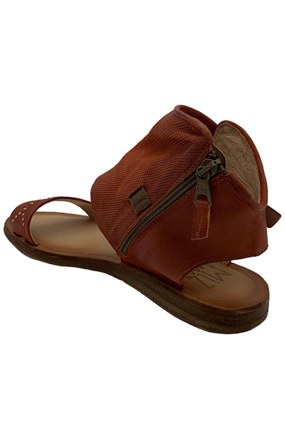 Miz Mooz Leather Sandals Forge Rust