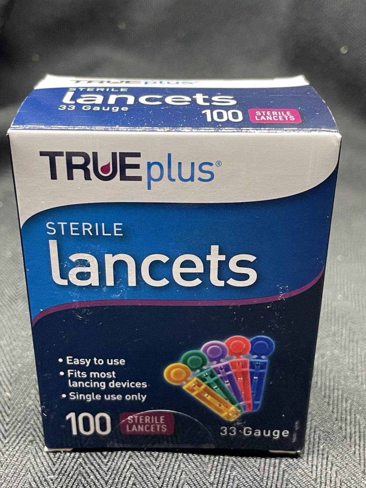 TRUEplus Lancets 33 Guage 100 Count New in Box (Read Description)