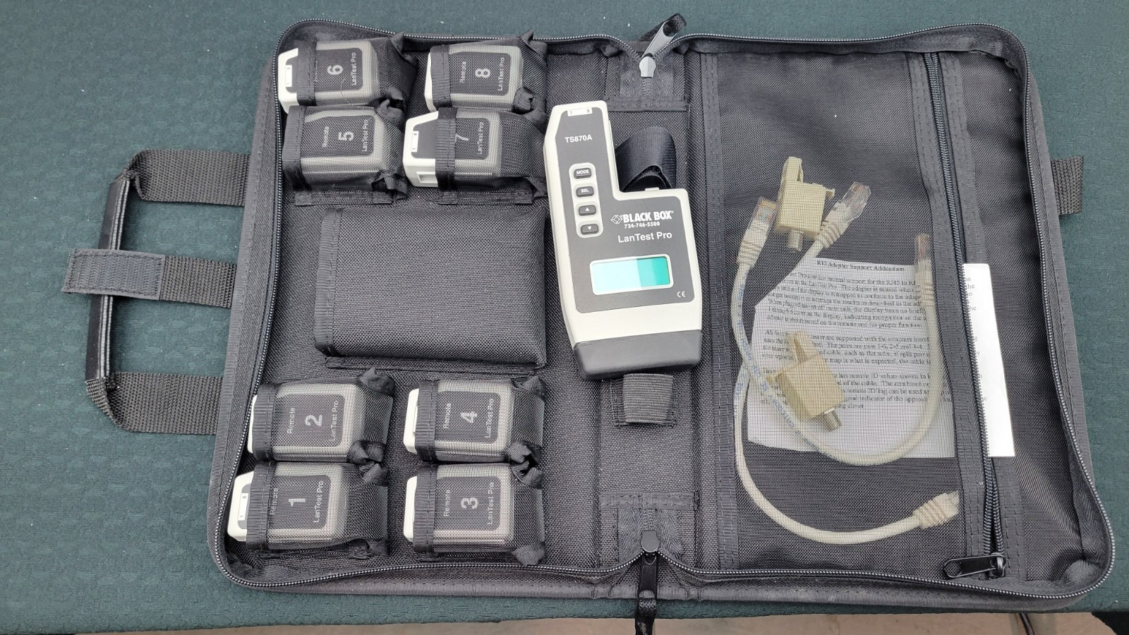 Black Box Model TS870A Lan Test Pro Cat 5E Tester Analyzer Kit