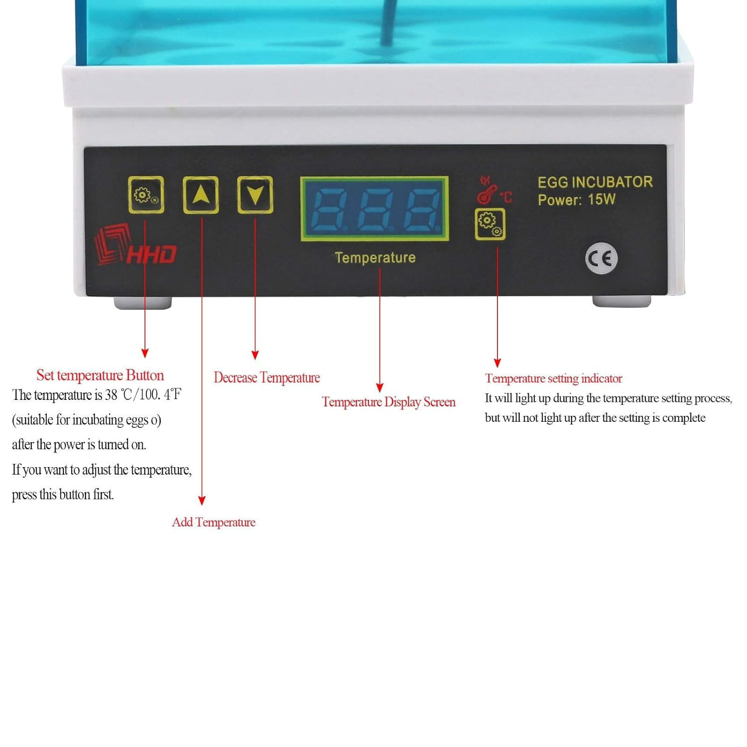 Digital Egg Incubator Egg Hatching Incubator Small House with Automatic Temperat