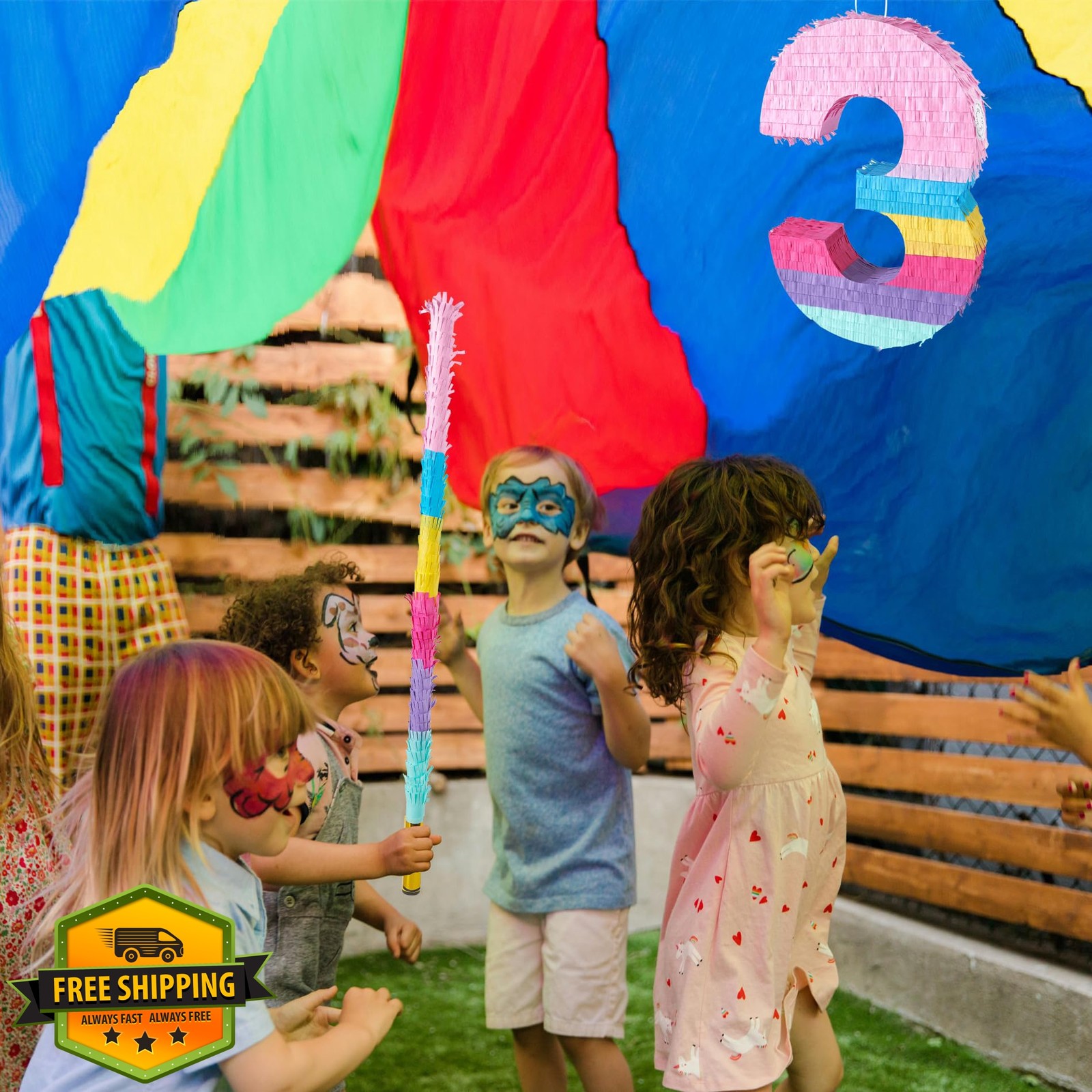 PCFING 20" Number 3 Piñata