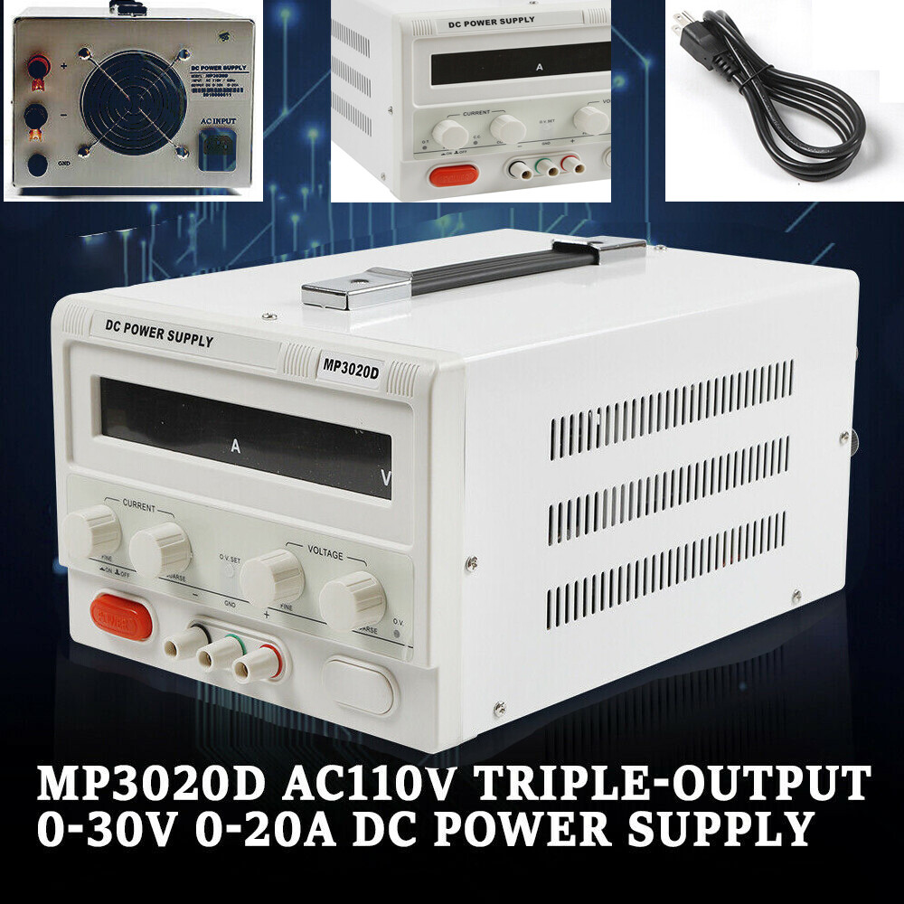 0-20A 0-30V Variable DC Power Supply Adjustable DC Regulated Power for Lab Test